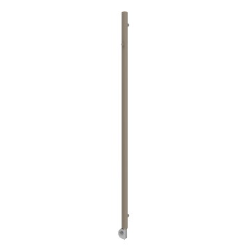 Vertaduro - Koupelnový radiátor s termostatem ERDA 400W 180x5 cm taupe
