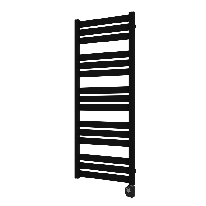 Vertaduro - Koupelnový radiátor s termostatem LUCY 600W 125x50 cm černá