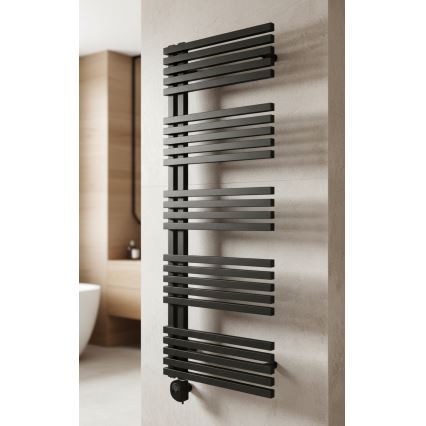Vertaduro - Koupelnový radiátor s termostatem MICHELLE 600W 129x50 cm antracit