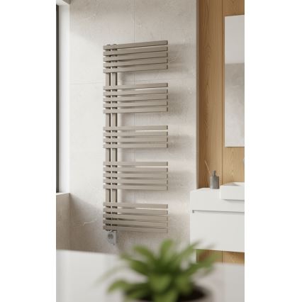Vertaduro - Koupelnový radiátor s termostatem MICHELLE 600W 129x50 cm taupe