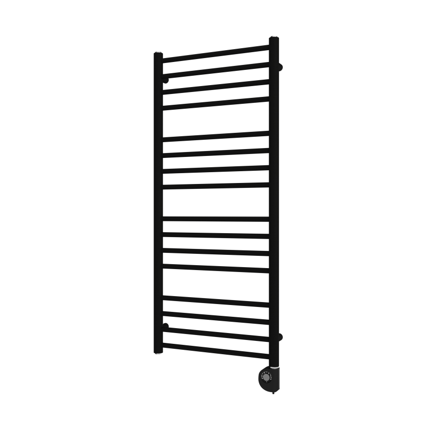 Vertaduro - Koupelnový radiátor s termostatem SIMONE 400W 114x50 cm černá