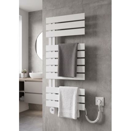 Vertaduro - Koupelnový radiátor s termostatem ZIVA 500W 109x50 cm bílá