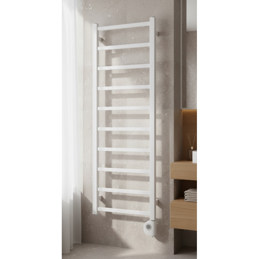 Vertaduro - Koupelnový radiátor s termostatem ZOE 400W 114x40 cm bílá