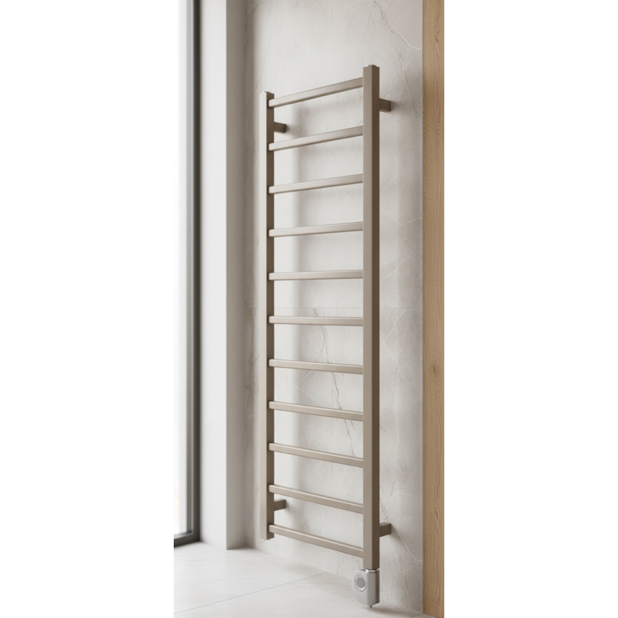 Vertaduro - Koupelnový radiátor s termostatem ZOE 400W 114x40 cm taupe