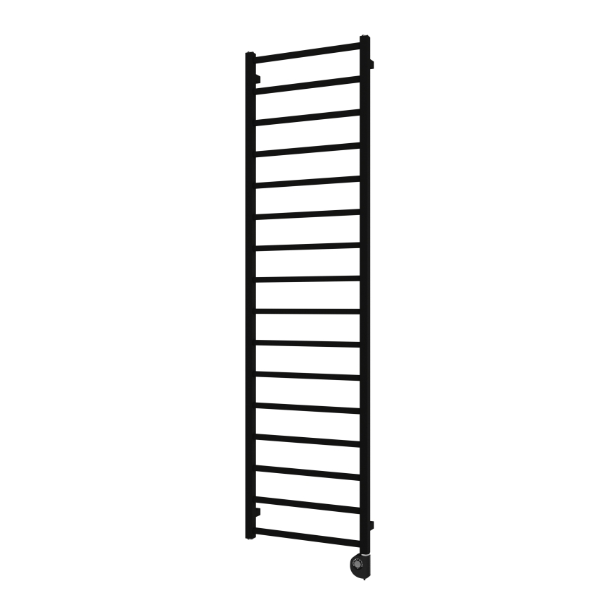 Vertaduro - Koupelnový radiátor s termostatem ZOE 400W 186x50 cm černá