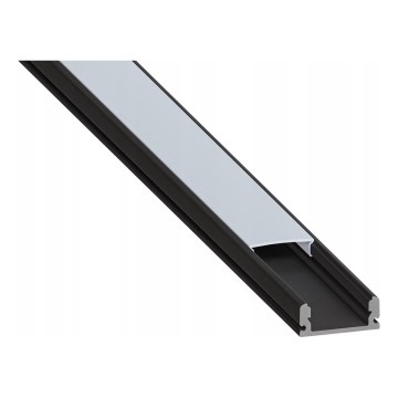 Vestavný profil pro LED pásky 1 m černá/bílá