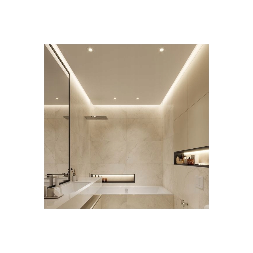 Vestavný profil pro LED pásky 1 m černá/bílá