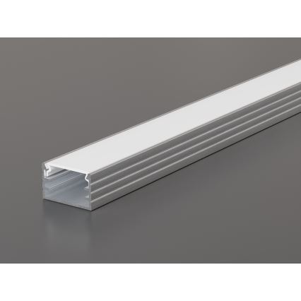 Vestavný profil pro LED pásky 1 m stříbrná/bílá