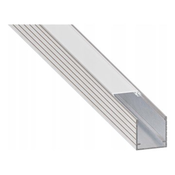 Vestavný profil pro LED pásky 1 m stříbrná/bílá