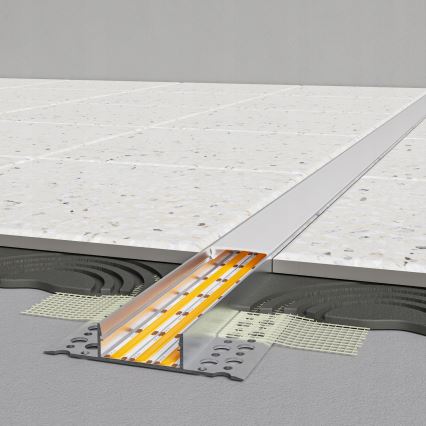 Vestavný profil pro LED pásky 1 m stříbrná/bílá