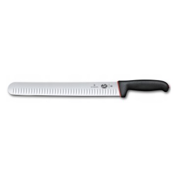Victorinox - Kuchyňský nůž plátkovací DUAL GRIP 30 cm černá
