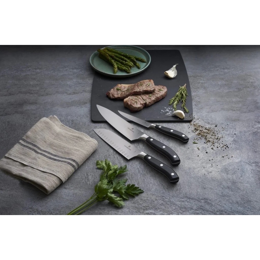 Victorinox - Kuchyňský nůž santoku GRAND MAITRE 17 cm černá