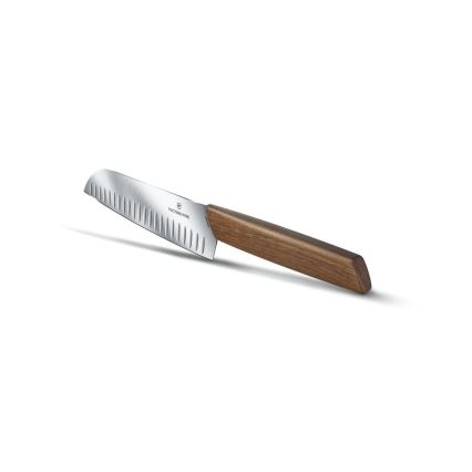 Victorinox - Kuchyňský nůž santoku SWISS MODERN 17 cm ořech