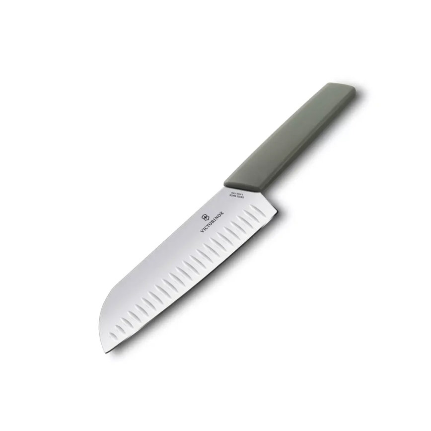 Victorinox - Kuchyňský nůž santoku SWISS MODERN 17 cm zelená