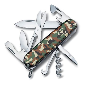Victorinox - Multifunkční kapesní nůž 9,1 cm/14 funkcí zelená/hnědá