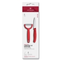 Victorinox - Sada kuchyňský nůž se škrabkou SWISS CLASSIC červená