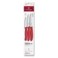 Victorinox - Sada kuchyňských nožů na zeleninu SWISS CLASSIC 3 ks červená