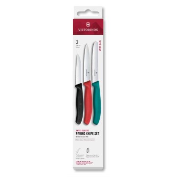 Victorinox - Sada kuchyňských nožů na zeleninu SWISS CLASSIC 3 ks pestrobarevná