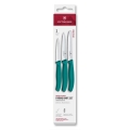 Victorinox - Sada kuchyňských nožů na zeleninu SWISS CLASSIC 3 ks tyrkysová