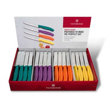 Victorinox - Sada kuchyňských nožů na zeleninu SWISS CLASSIC 80 ks pestrobarevná