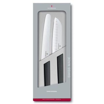 Victorinox - Sada kuchyňských nožů SWISS MODERN 2 ks černá