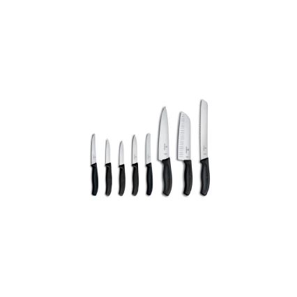Victorinox - Sada kuchyňských nožů ve stojanu SWISS CLASSIC 9 ks buk/béžová