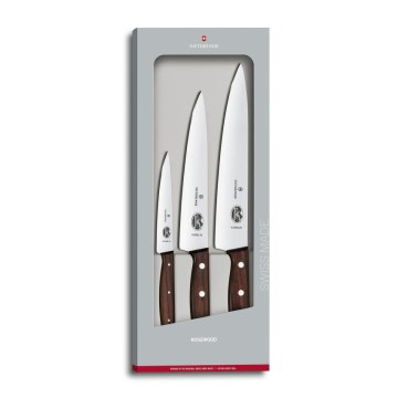 Victorinox - Sada kuchyňských nožů WOOD 3 ks javor