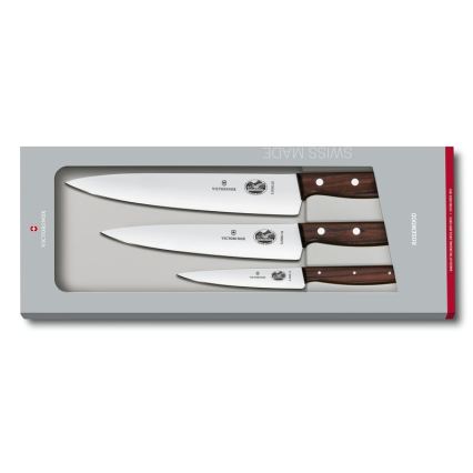 Victorinox - Sada kuchyňských nožů WOOD 3 ks javor
