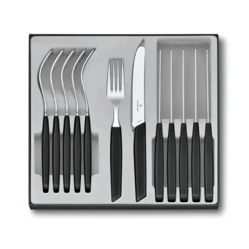 Victorinox - Sada příborů SWISS MODERN 12 ks černá