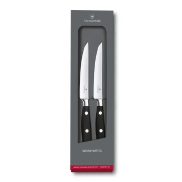Victorinox - Sada steakových nožů GRAND MAITRE 12 cm 2 ks černá