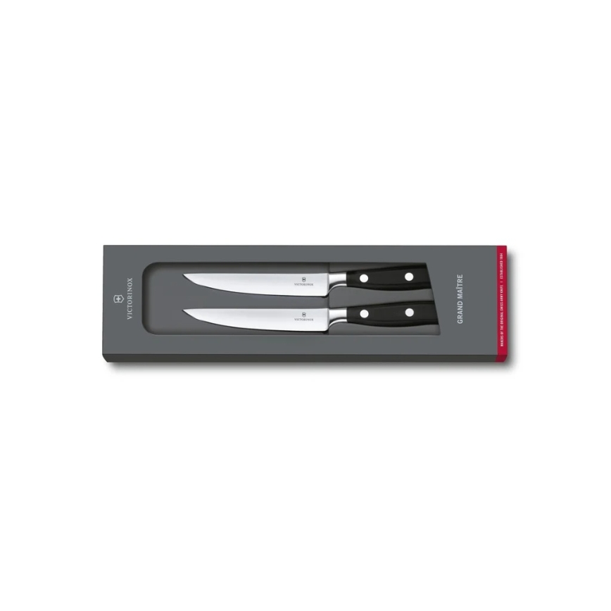 Victorinox - Sada steakových nožů GRAND MAITRE 12 cm 2 ks černá