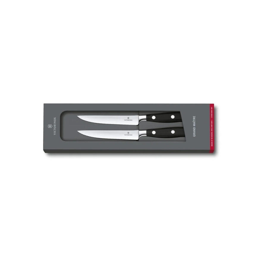 Victorinox - Sada steakových nožů GRAND MAITRE 12 cm 2 ks černá