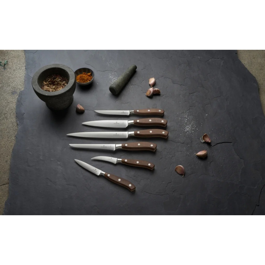 Victorinox - Sada steakových nožů GRAND MAITRE 12 cm 2 ks javor