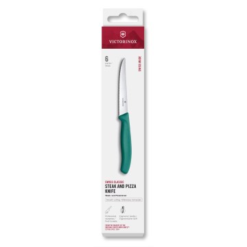 Victorinox - Sada steakových nožů SWISS CLASSIC 11 cm 6 ks tyrkysová