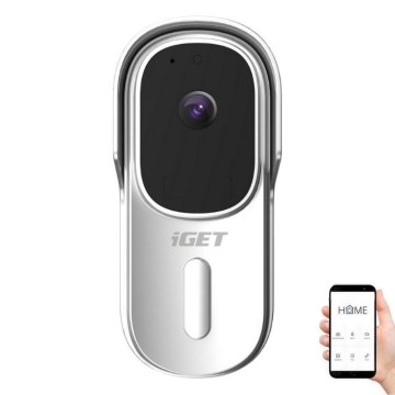 Videozvonek se senzorem pohybu Full HD 1080p 5200 mAh IP65 Wi-Fi  Tuya bílá