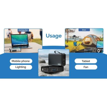 Viking - Bateriový generátor s LED displejem Power Delivery 10000 mAh