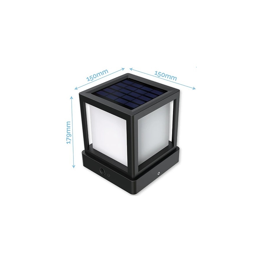Viking - LED Solární lampa se senzorem LED/1,4W/3,7V IP54 4000K 2000 mAh