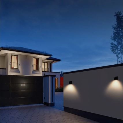 Viking - LED Stmívatelné solární nástěnné svítidlo se senzorem LED/2W/3,7V IP54 4000K 2000 mAh