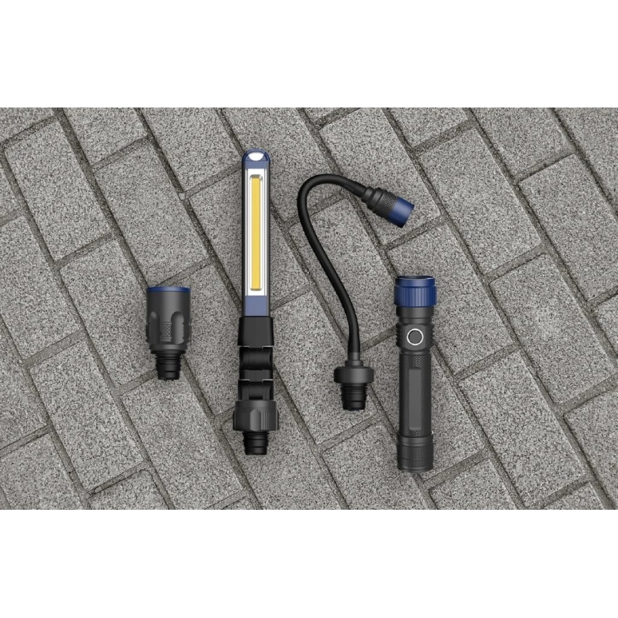 Viking - LED Stmívatelná nabíjecí svítilna 3v1 LED/5V IPX4 380 lm 2200 mAh