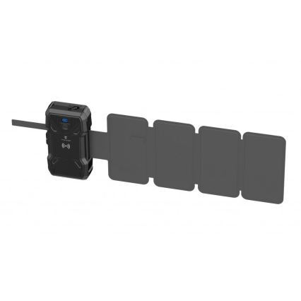 Viking - Power Bank s LED svítilnou, bezdrátovým nabíjením a solárním panelem Power Delivery 22,5W/30000 mAh