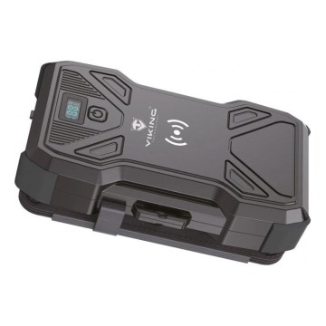 Viking - Power Bank s LED svítilnou, bezdrátovým nabíjením a solárním panelem Power Delivery 22,5W/30000 mAh
