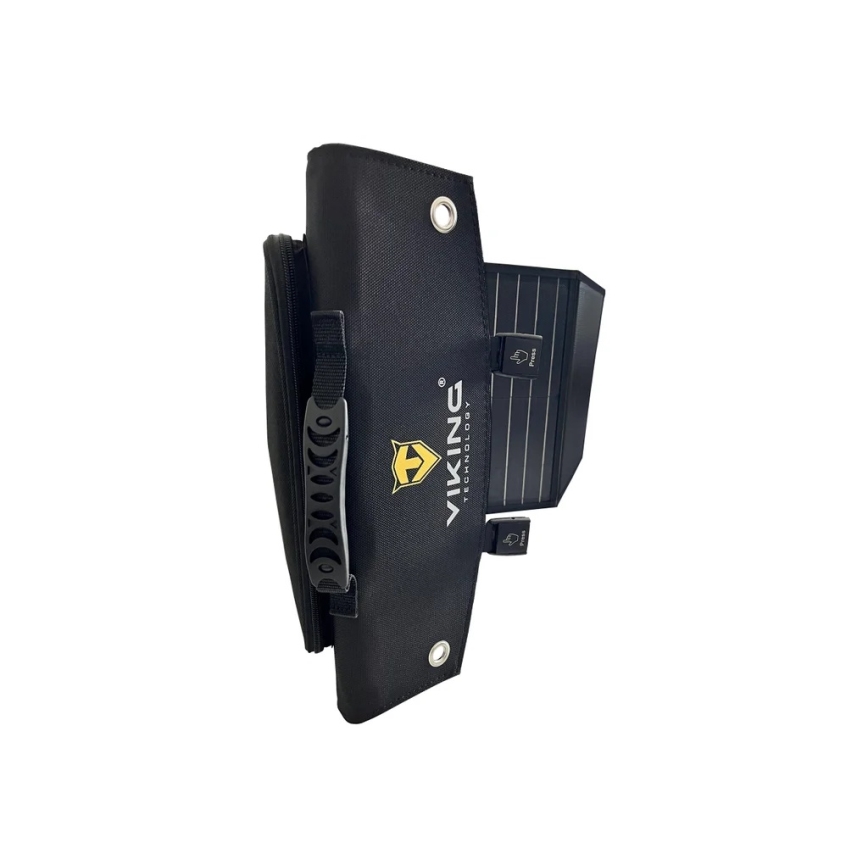 Viking - Solární panel USB Power Delivery 60W/20V IPX4 černá
