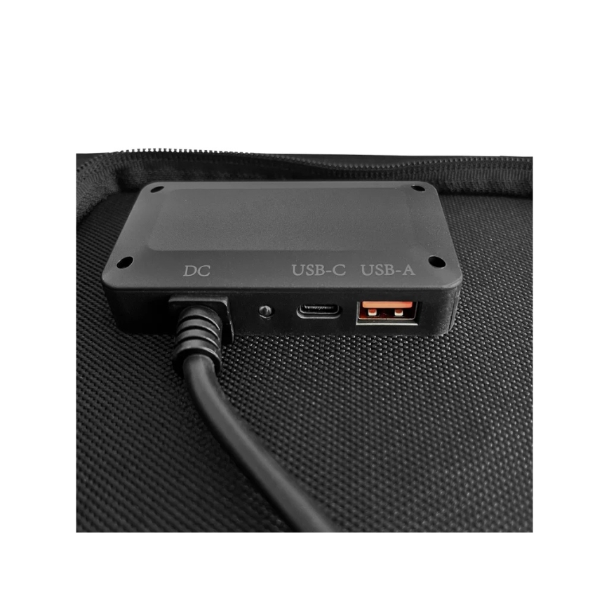 Viking - Solární panel USB Power Delivery 60W/20V IPX4 černá