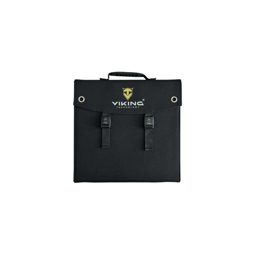 Viking - Solární panel USB Power Delivery 60W/20V IPX4 černá