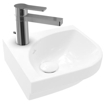 Villeroy & Boch 43714601 - Rohové závěsné umyvadlo SUBWAY 3.0 32x32 cm keramika/bílá