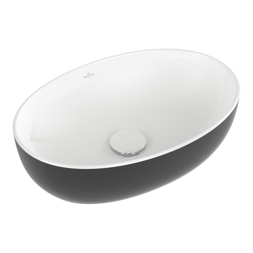 Villeroy & Boch 438848BCT8 - Zápustné umyvadlo ARTIS 48x32,5 cm keramika/černá