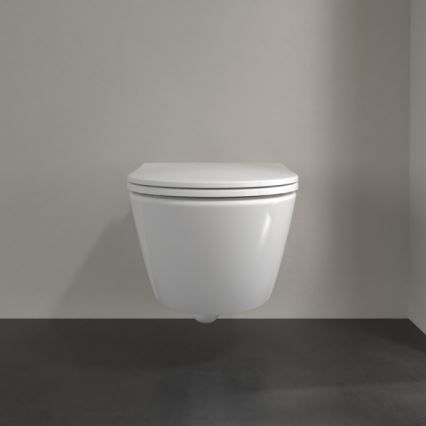 Villeroy & Boch 4670T901 - Závěsné WC s prkénkem SoftClose SUBWAY 3.0 keramika/bílá