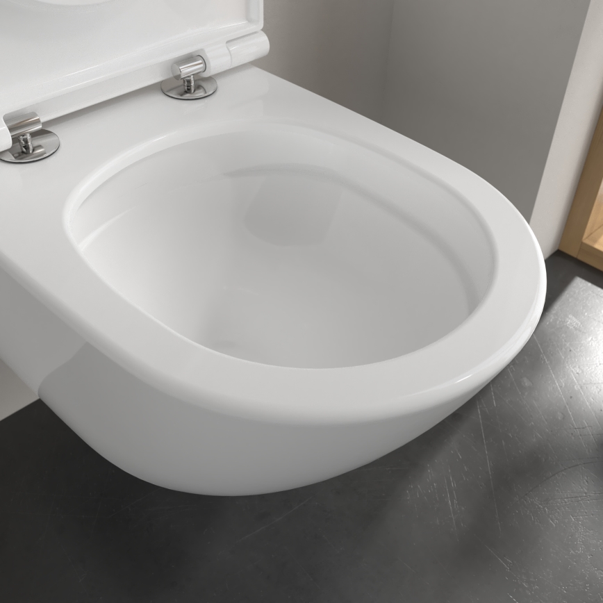 Villeroy & Boch 4670T901 - Závěsné WC s prkénkem SoftClose SUBWAY 3.0 keramika/bílá