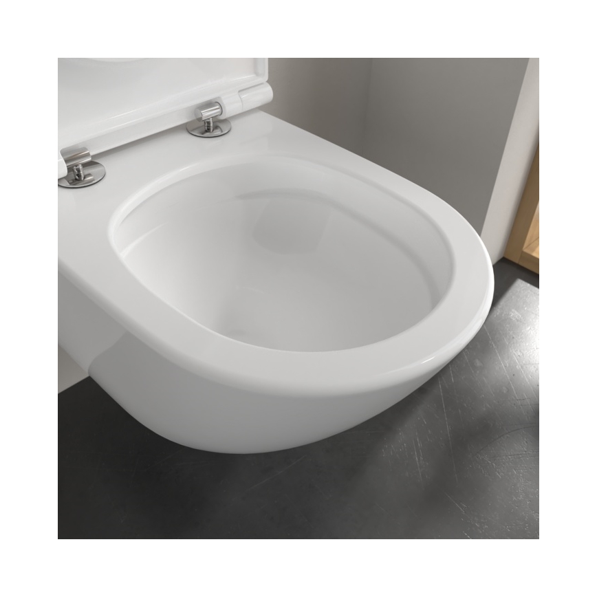 Villeroy & Boch 4670T9R1 - Závěsné WC s prkénkem SoftClose SUBWAY 3.0 keramika/bílá