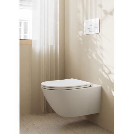 Villeroy & Boch 4670T9R1 - Závěsné WC s prkénkem SoftClose SUBWAY 3.0 keramika/bílá
